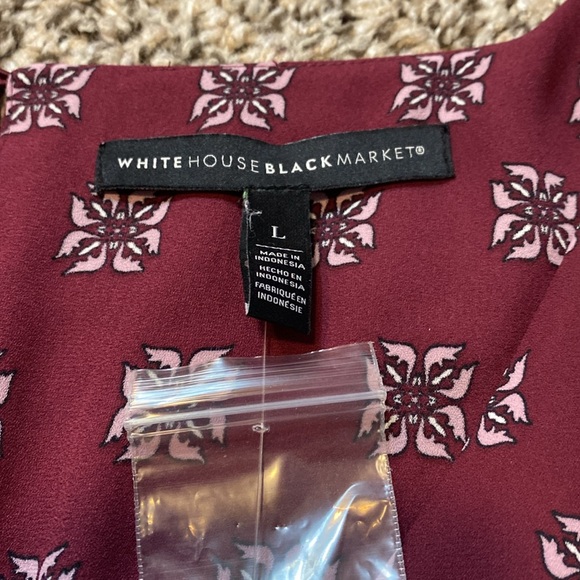 WHBM Island Print Floral Kimono Blouse (L) - Picture 7 of 12